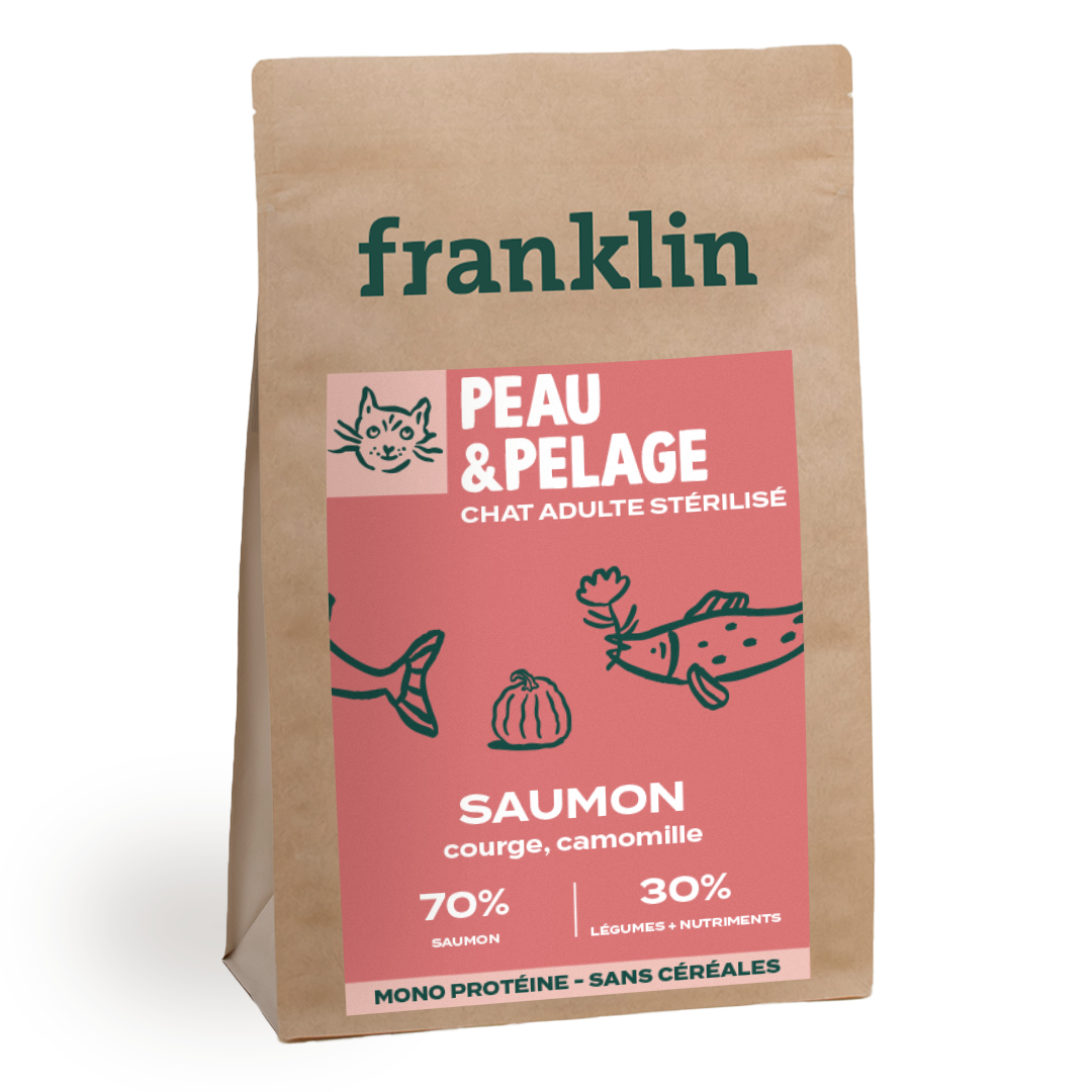 Franklin - Peau & Pelage - Chat Adulte Stérilisé - Saumon