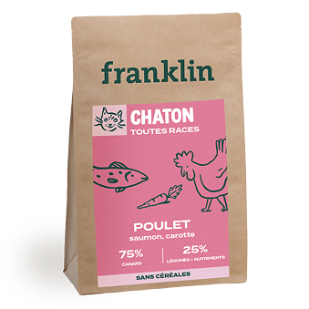 Franklin - Poulet, saumon, carotte